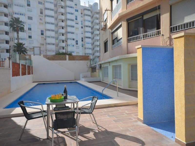 Swimming pool of Flat for sale in Alicante / Alacant  with Air Conditioner, Parquet flooring and Furnished