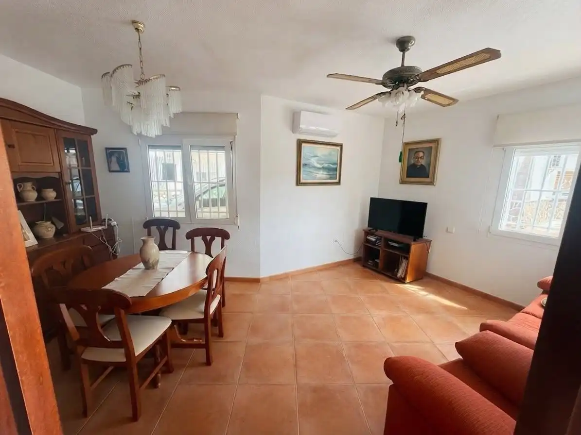 Sala d'estar de Casa o xalet en venda en San Javier amb Aire condicionat, Jardí privat i Terrassa