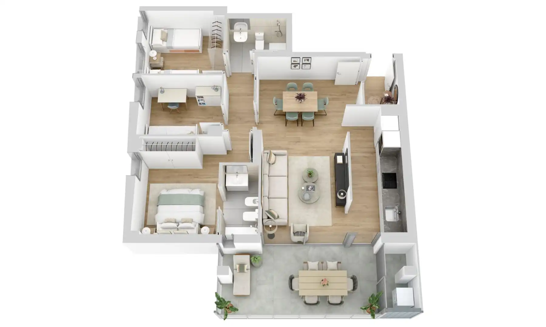 Wohnung zum Verkauf in Vilanova i la Geltrú mit Balkon