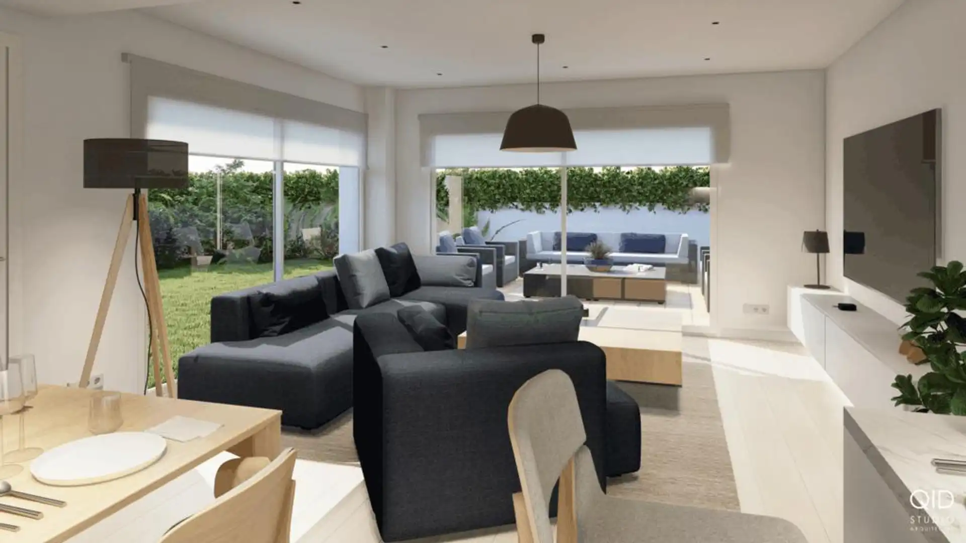 Sala de estar de Piso en venta en Santa Maria de Palautordera con Aire acondicionado, Calefacción y Jardín privado