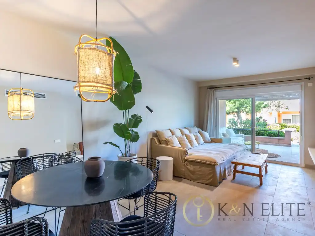 Living room of Flat for sale in Moraira  with Air Conditioner, Private garden and Terrace