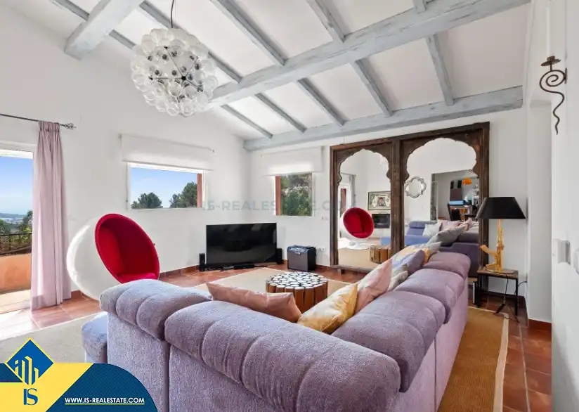 Sala de estar de Casa o chalet en venta en Altea con Terraza, Piscina y Amueblado