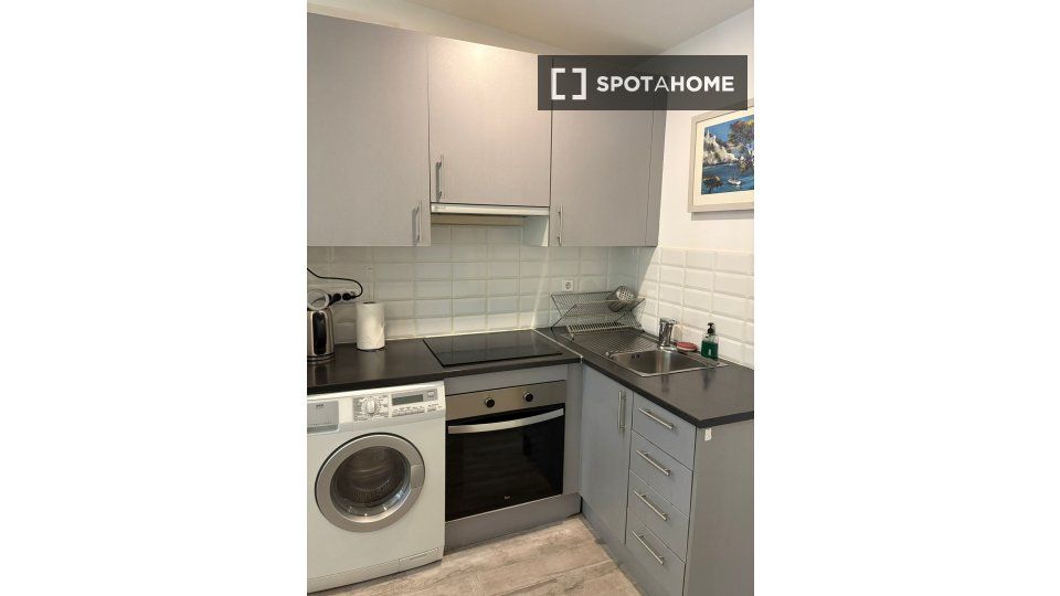 Kitchen of Flat for rent in  Madrid Capital  with Air Conditioner, Heating and Furnished