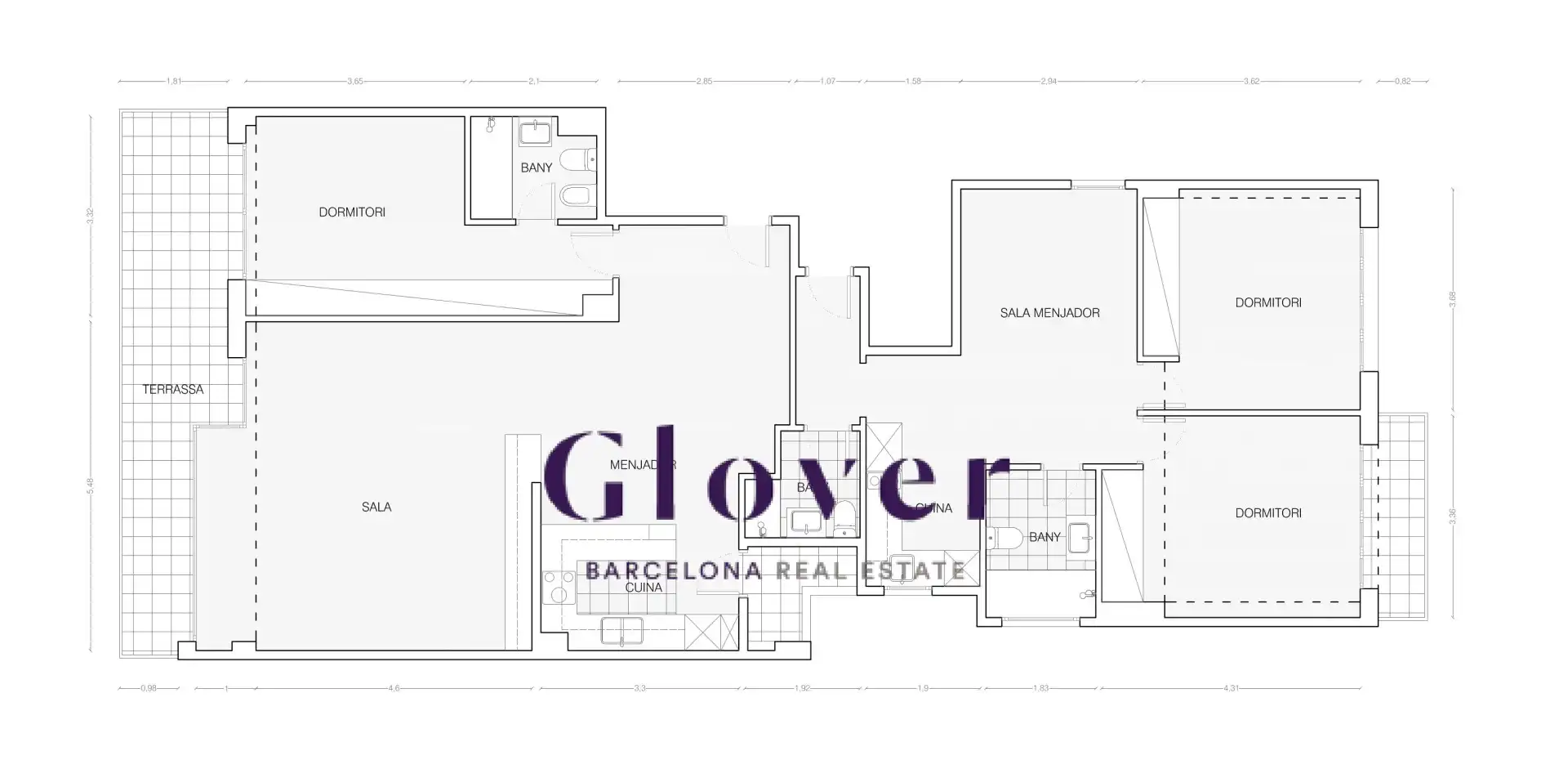 Piso en venta en Barcelona con Aire acondicionado, Calefacción y Terraza