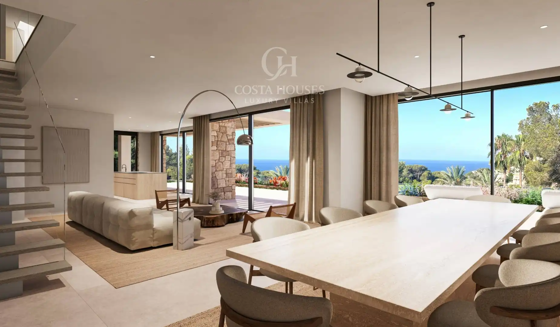 Sala d'estar de Casa o xalet en venda en Jávea / Xàbia amb Aire condicionat, Calefacció i Jardí privat