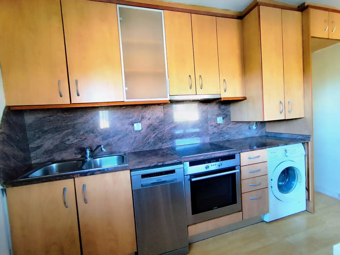 Küche von Wohnung zum Verkauf in Òdena mit Heizung, Parkett und Möbliert