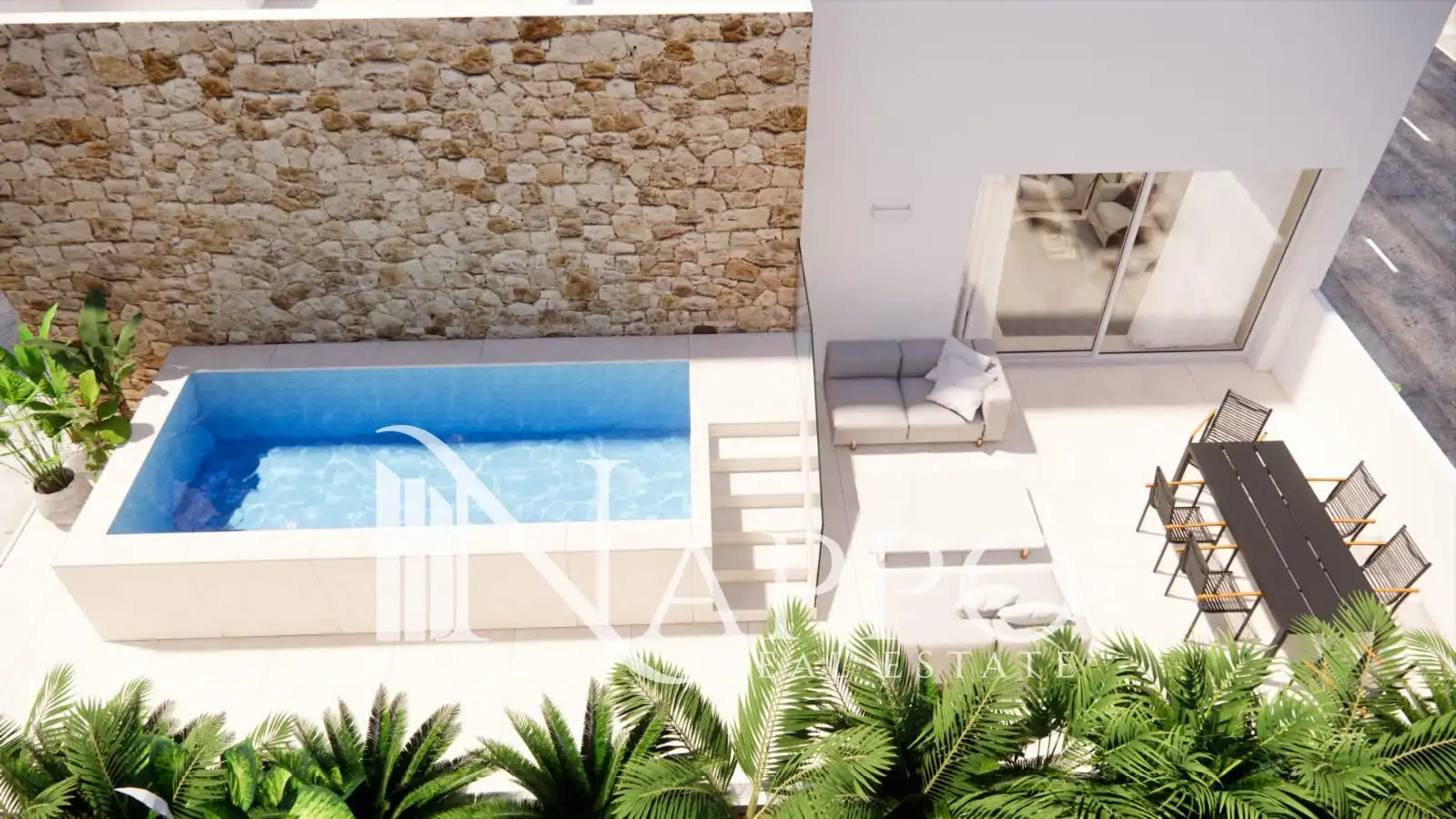 Piscina de Àtic en venda en Ses Salines amb Aire condicionat, Calefacció i Terrassa