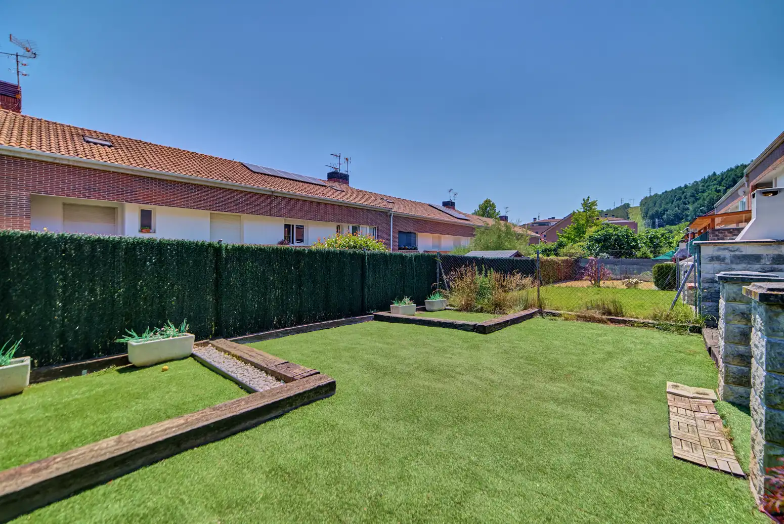 Jardín de Casa adosada en venta en Ezcabarte con Calefacción, Jardín privado y Parquet