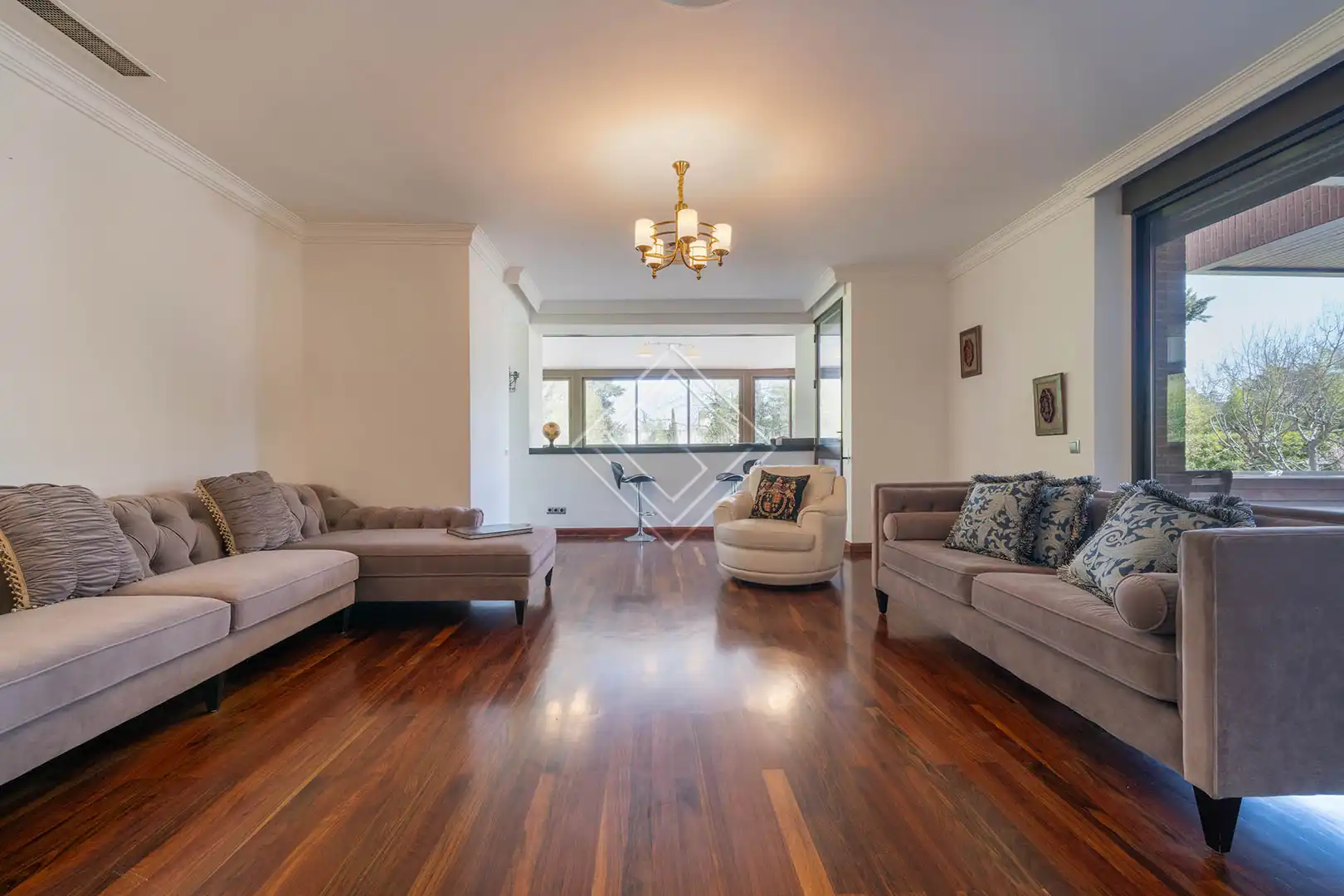 Sala de estar de Casa o chalet en venta en Madrid con Aire acondicionado, Calefacción y Jardín privado