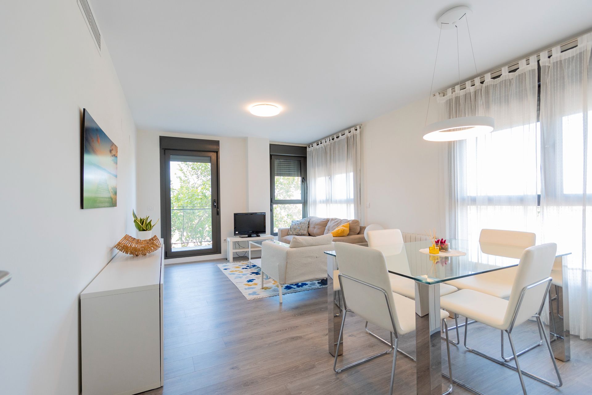 Living room of Flat to rent in  Valencia Capital  with Air Conditioner, Heating and Private garden