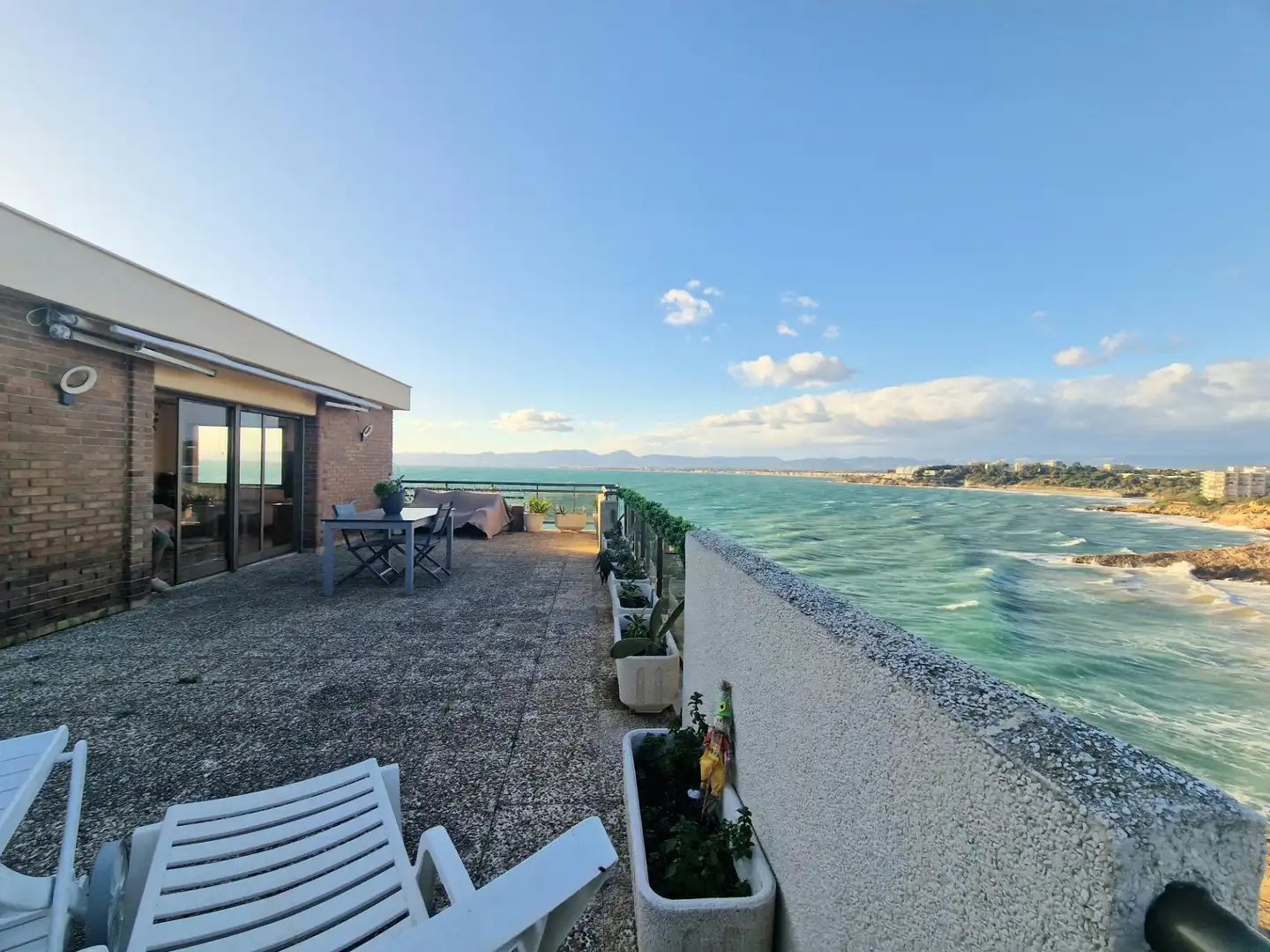 Terrasse von Dachboden zum Verkauf in Salou mit Privatgarten, Terrasse und Möbliert