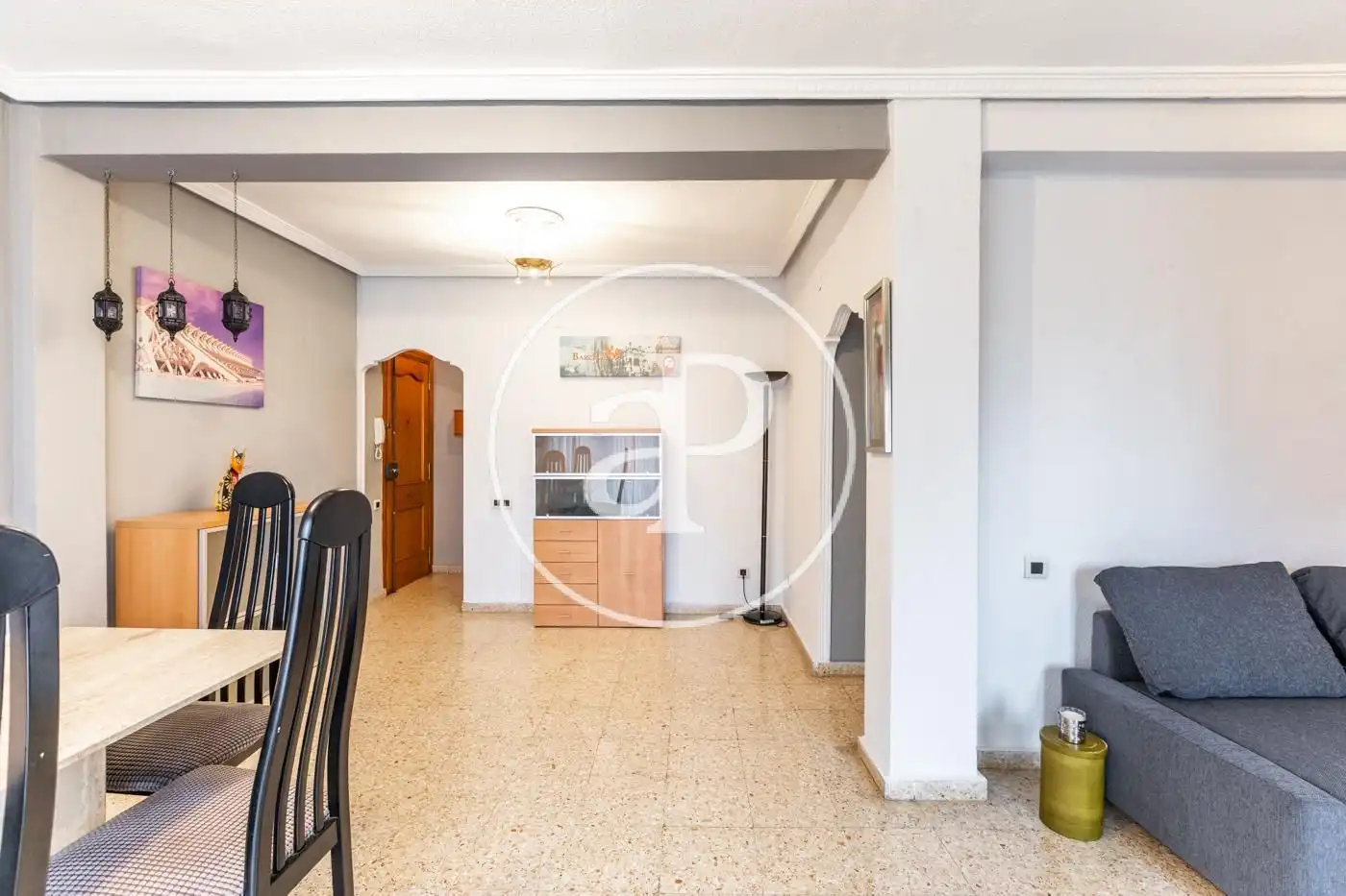 Esszimmer von Wohnung zur Miete in Valencia mit Klimaanlage, Heizung und Möbliert
