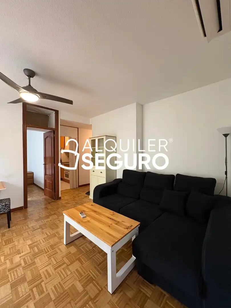 Sala d'estar de Pis de lloguer en Madrid amb Aire condicionat, Calefacció i Moblat