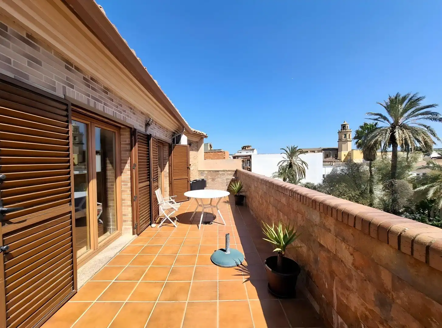 Terrasse von Dachboden zum Verkauf in Benigànim mit Klimaanlage, Heizung und Terrasse