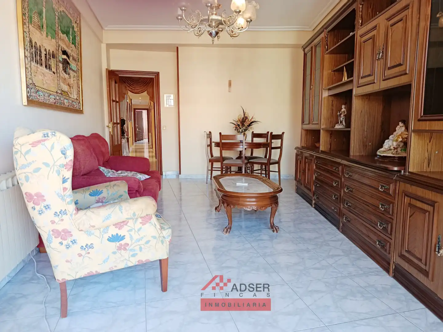 Sala de estar de Piso en venta en Los Olivos