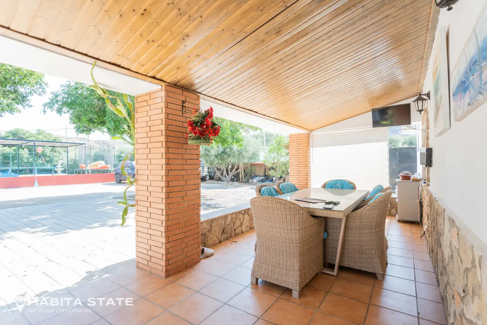 Terrassa de Casa o xalet en venda en Gádor amb Aire condicionat, Jardí privat i Piscina