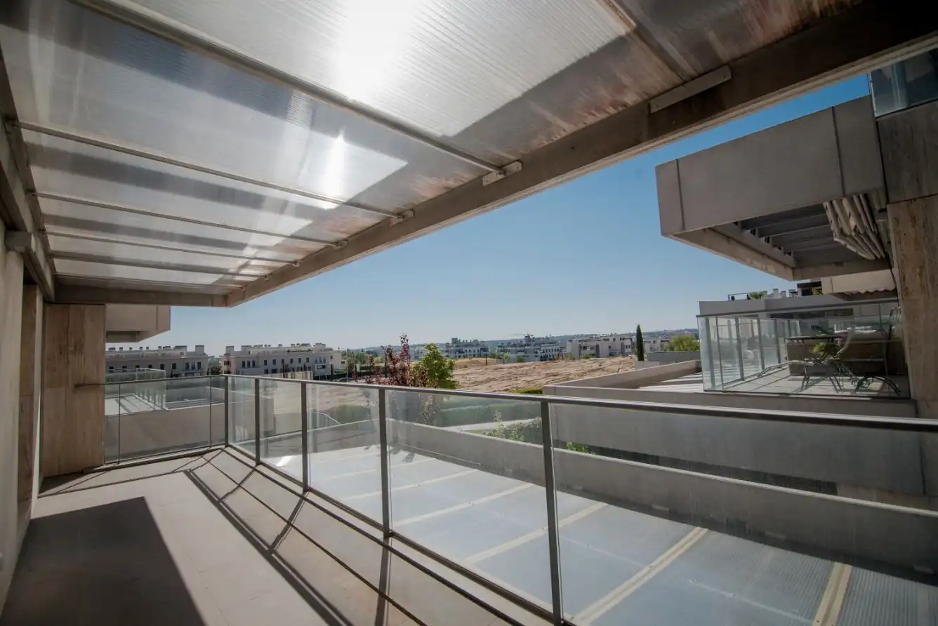 Terrasse von Erdgeschoss zur Miete in Madrid mit Klimaanlage, Heizung und Privatgarten