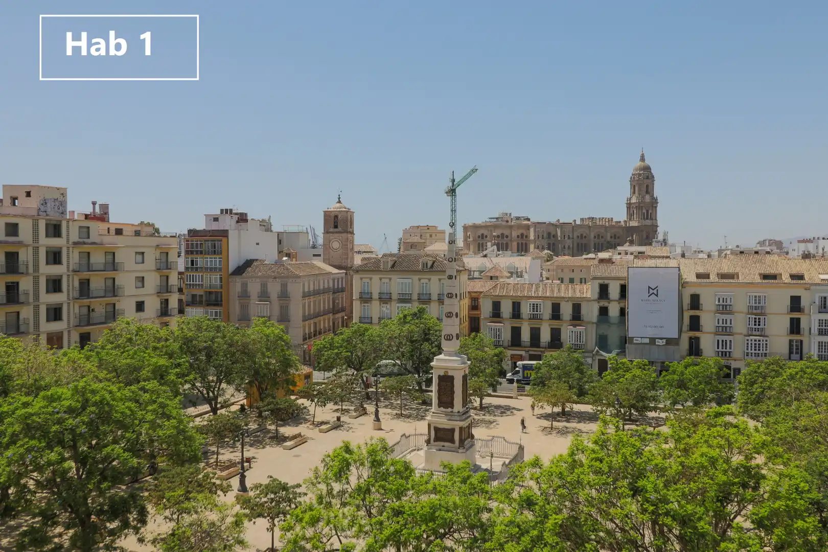 Vista exterior de Piso de alquiler en Málaga con Amueblado, Lavadora y Microondas
