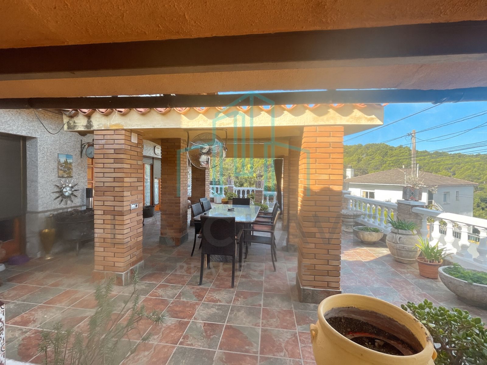 Terrassa de Casa o xalet en venda en Bigues i Riells del Fai amb Aire condicionat, Calefacció i Jardí privat