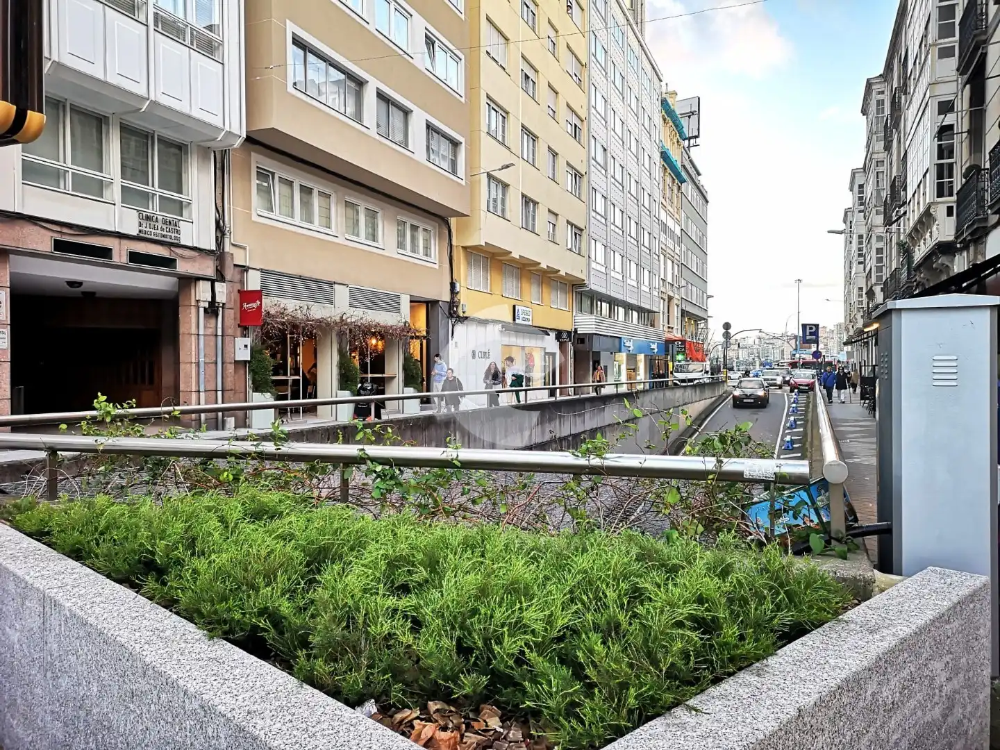 Vista exterior de Garaje en venta en A Coruña Capital 