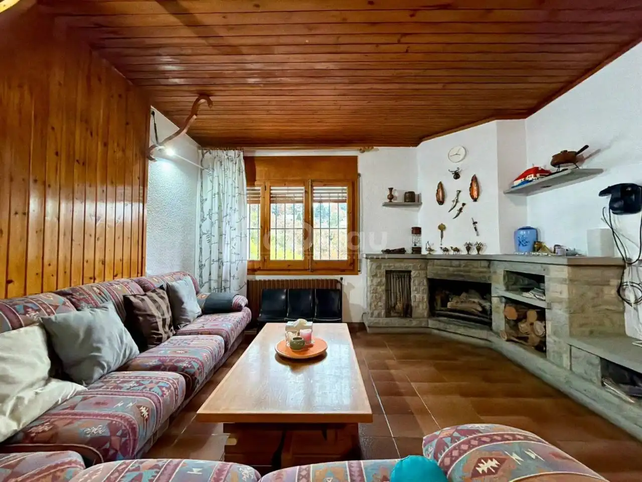 Sala d'estar de Casa o xalet en venda en Tavèrnoles amb Jardí privat i Terrassa