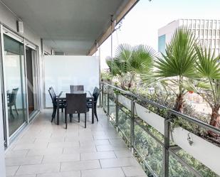 Terrace of Apartment to rent in Sant Adrià de Besòs  with Air Conditioner, Heating and Private garden