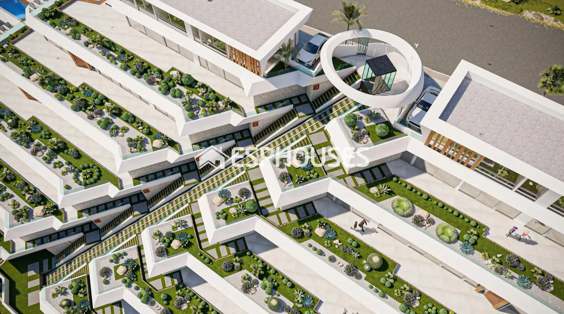 Terrace of Flat for sale in Calpe / Calp  with Air Conditioner, Terrace and Swimming Pool