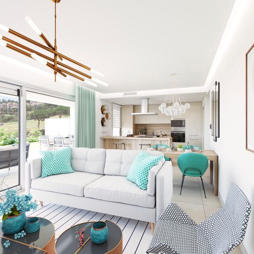 Living room of Apartment for sale in Mijas  with Air Conditioner, Heating and Terrace