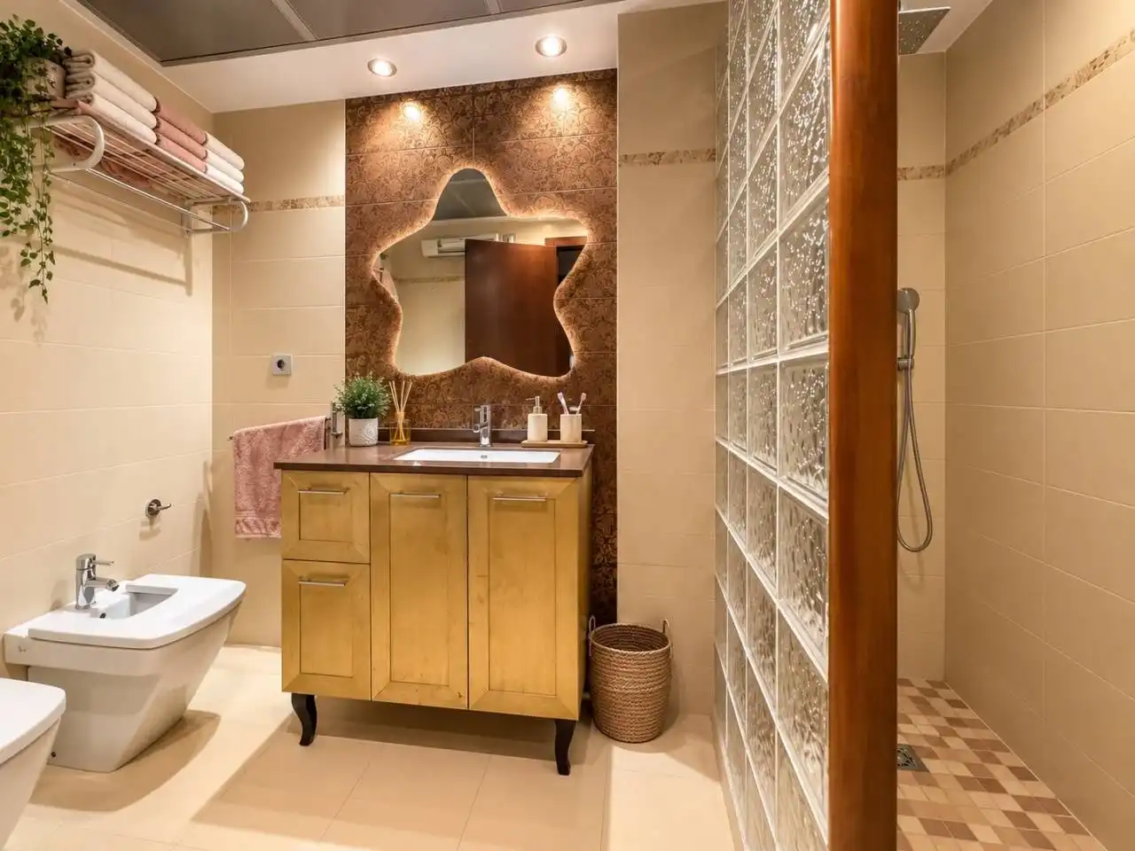 Bathroom of Flat for sale in Vila-real  with Air Conditioner, Furnished and Balcony