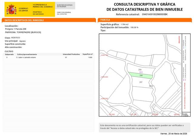 Terreno en Venta en Calle de Don Gabino Nieto, 21 en Torrepadre
