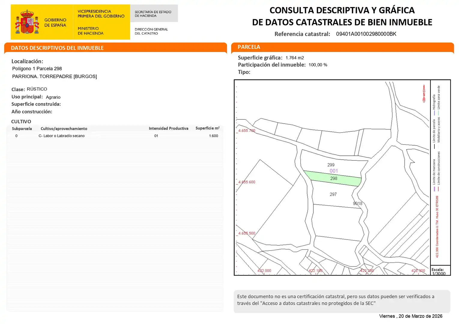 Terreno en venta en Torrepadre