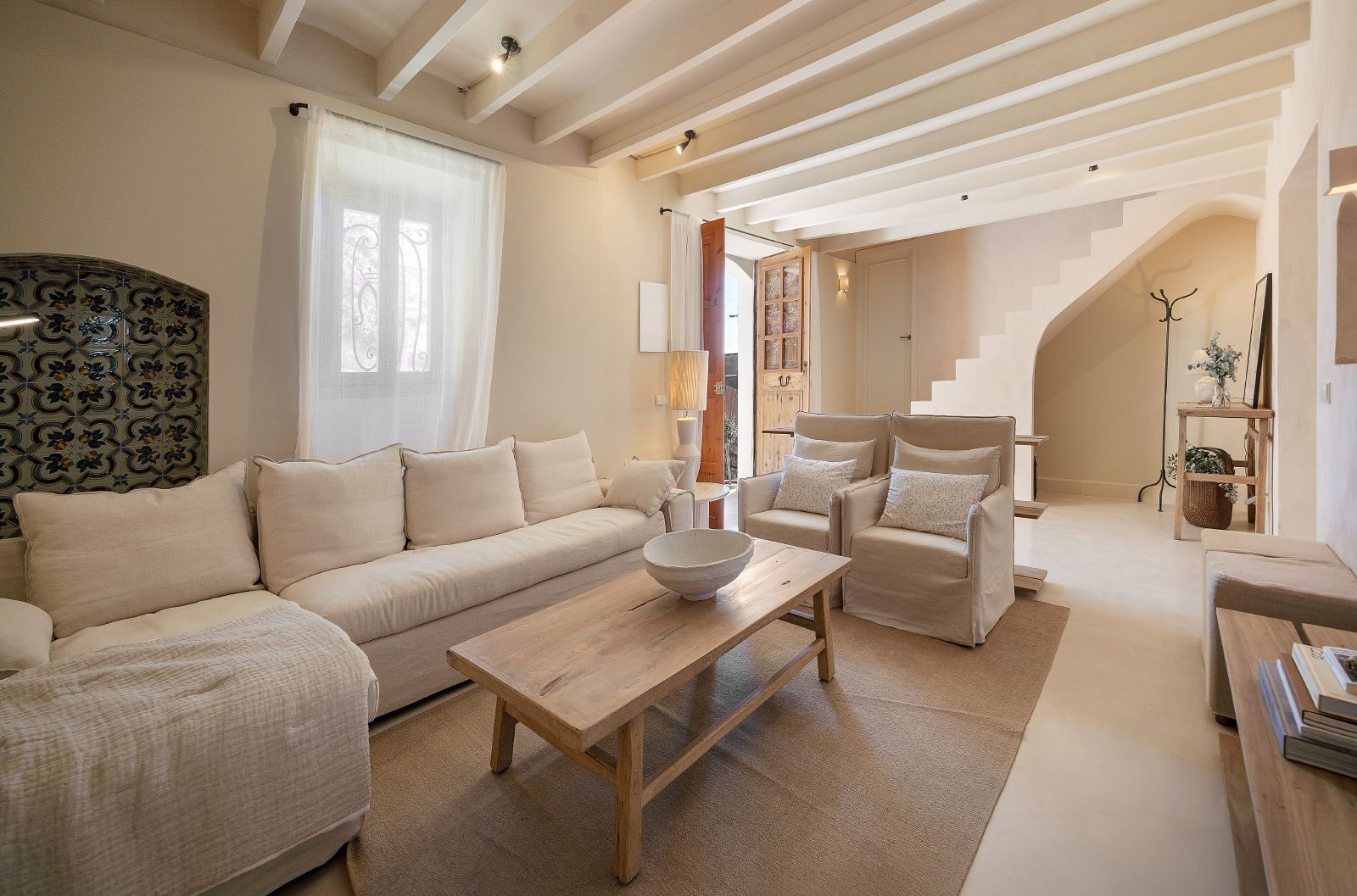 Sala de estar de Casa adosada en venta en Selva con Aire acondicionado, Calefacción y Terraza