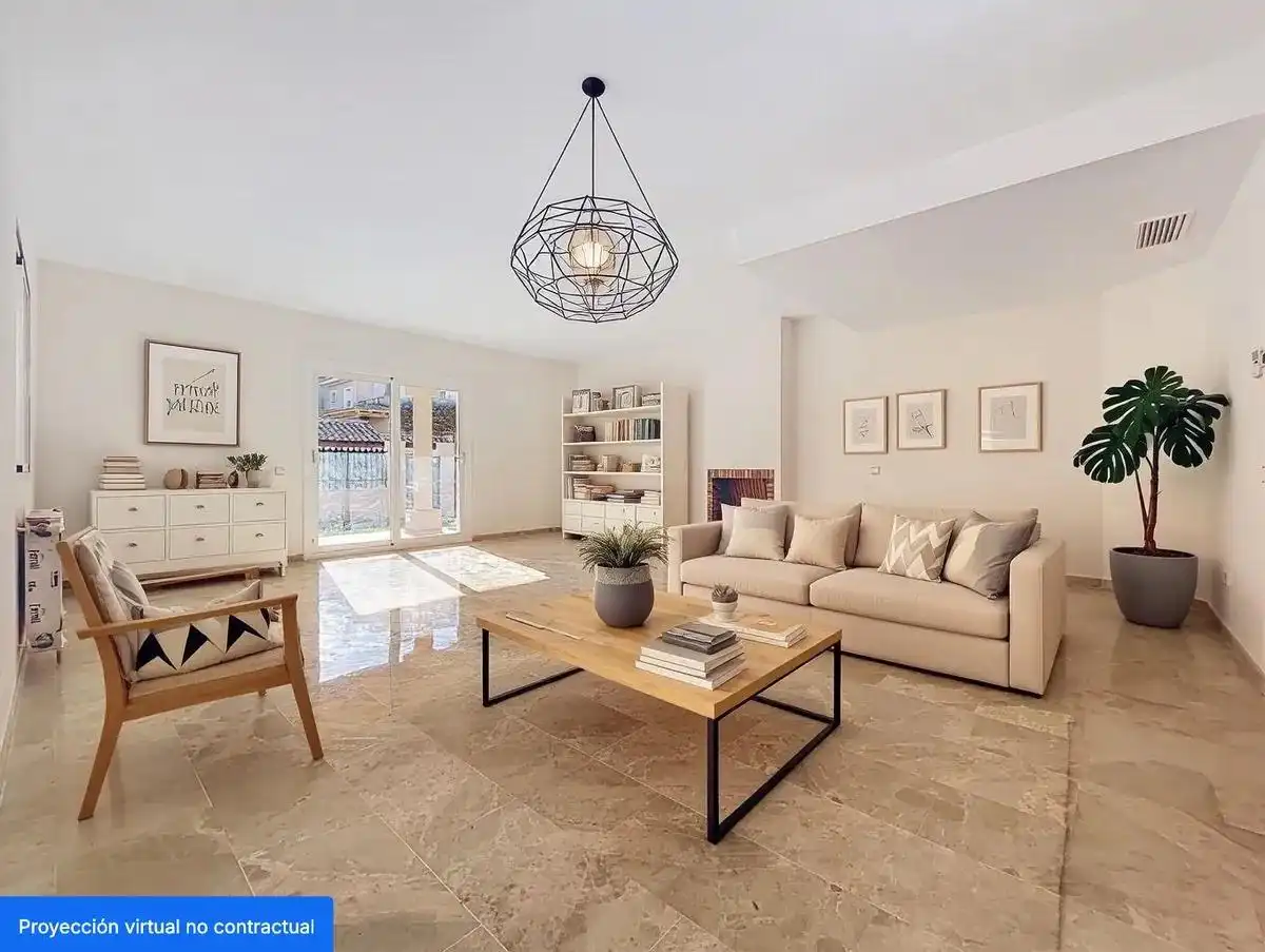 Sala de estar de Casa o chalet en venta en Benidorm con Calefacción, Jardín privado y Terraza