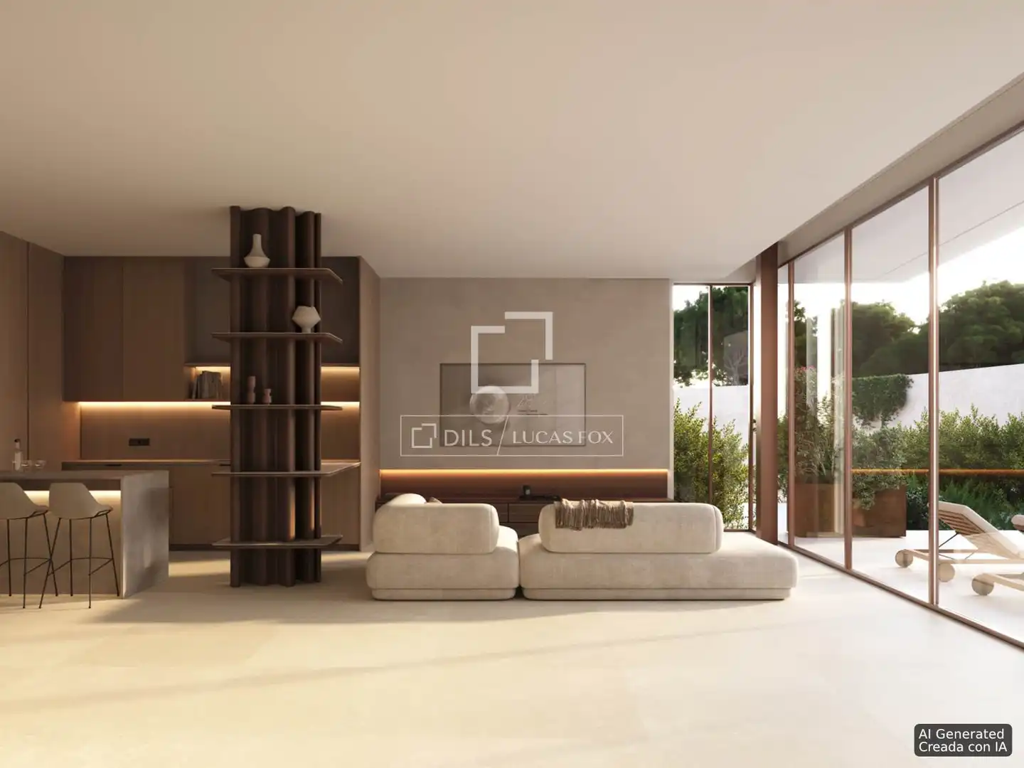 Sala de estar de Casa o chalet en venta en Santa Eulària des Riu con Aire acondicionado, Calefacción y Jardín privado