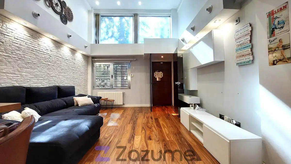 Sala de estar de Loft de alquiler en Madrid con Calefacción, Amueblado y Horno