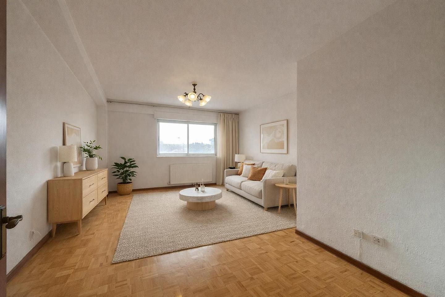 Living room of Flat for sale in A Coruña Capital   with Heating and Parquet flooring