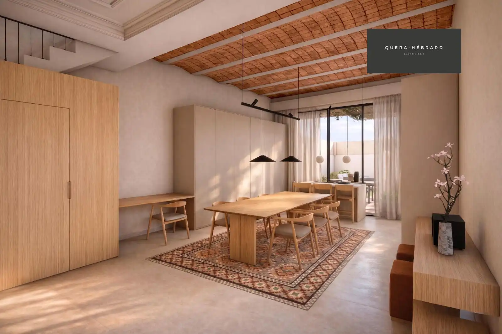 Sala de estar de Casa adosada en venta en Sant Cugat del Vallès con Aire acondicionado, Calefacción y Jardín privado