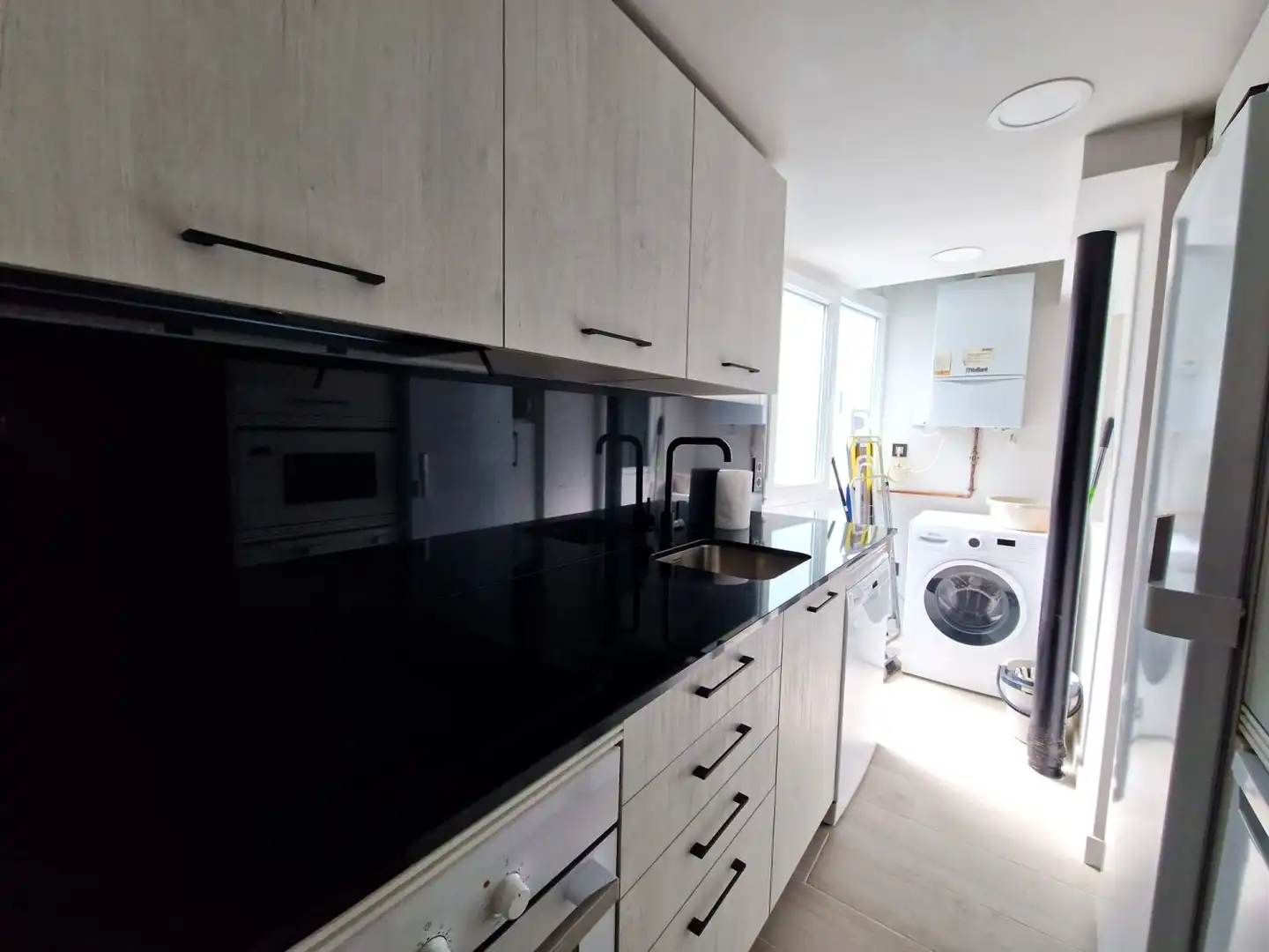 Kitchen of Flat for rent in Salamanca  with Heating and Furnished