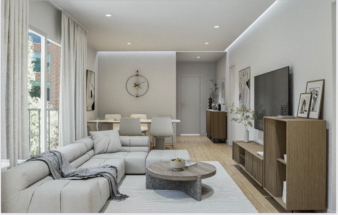 Sala de estar de Piso en venta en  Barcelona Capital con Calefacción y Terraza
