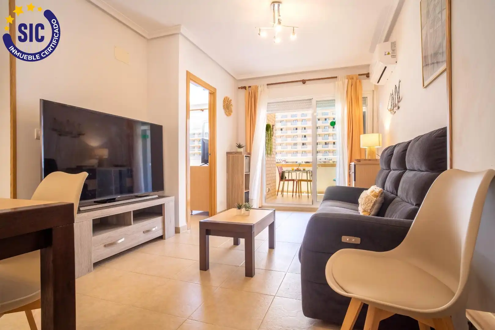 Sala d'estar de Apartament en venda en Oropesa del Mar / Orpesa amb Jardí privat, Terrassa i Traster