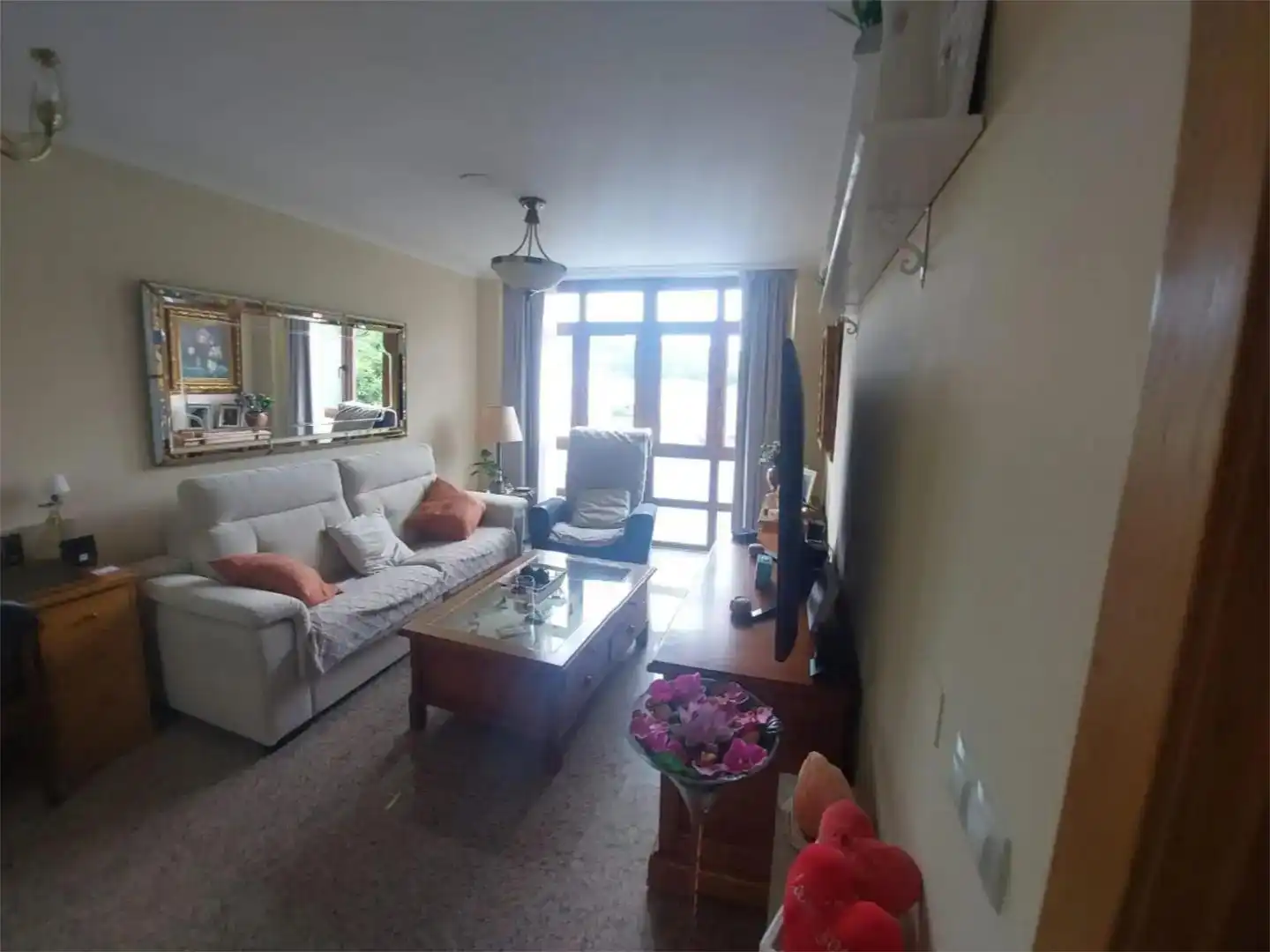Sala de estar de Piso en venta en O Vicedo  con Calefacción, Jardín privado y Trastero