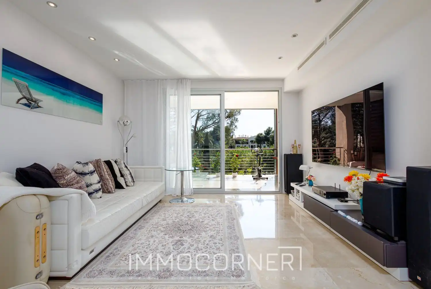 Living room of Attic for rent in Calvià  with Air Conditioner, Private garden and Terrace