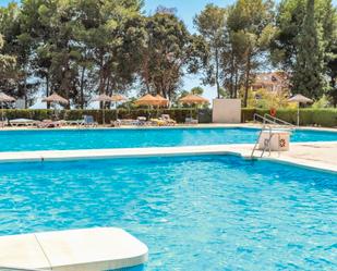 Swimming pool of Study to rent in Benalmádena  with Air Conditioner, Furnished and Community pool