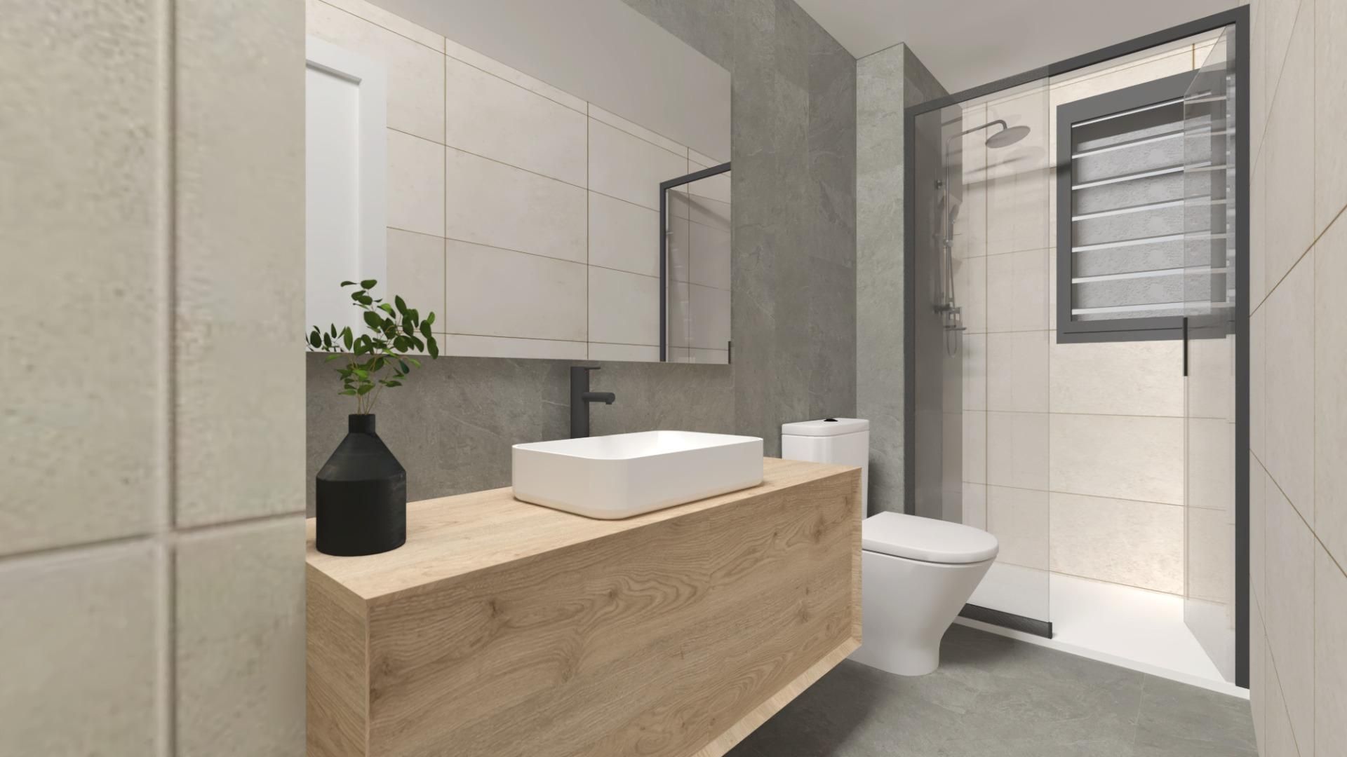 Bathroom of Flat for sale in Sant Andreu de la Barca  with Air Conditioner, Parquet flooring and Terrace