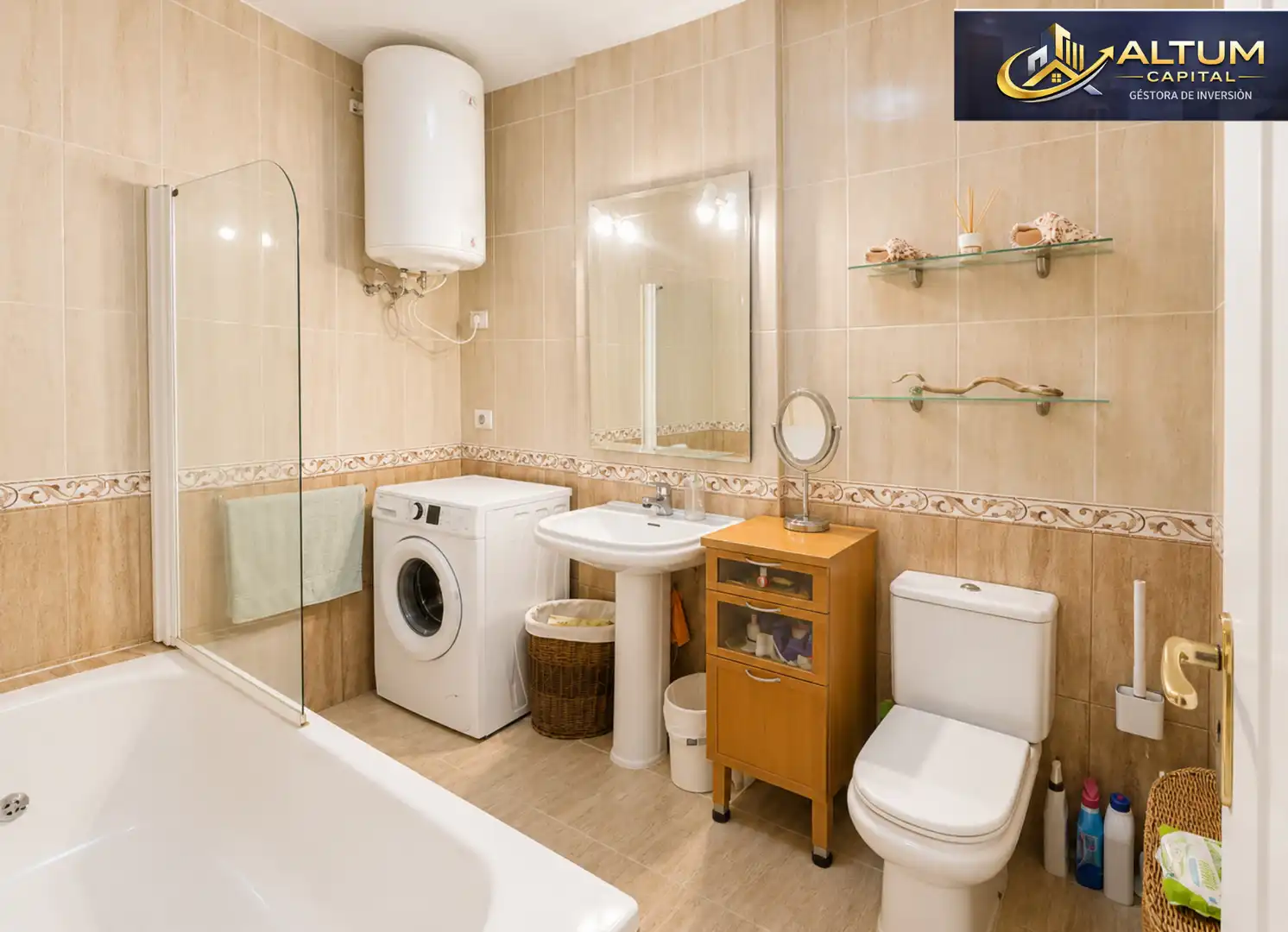 Bathroom of Flat for sale in Arona  with Furnished, Washing machine and Microwave