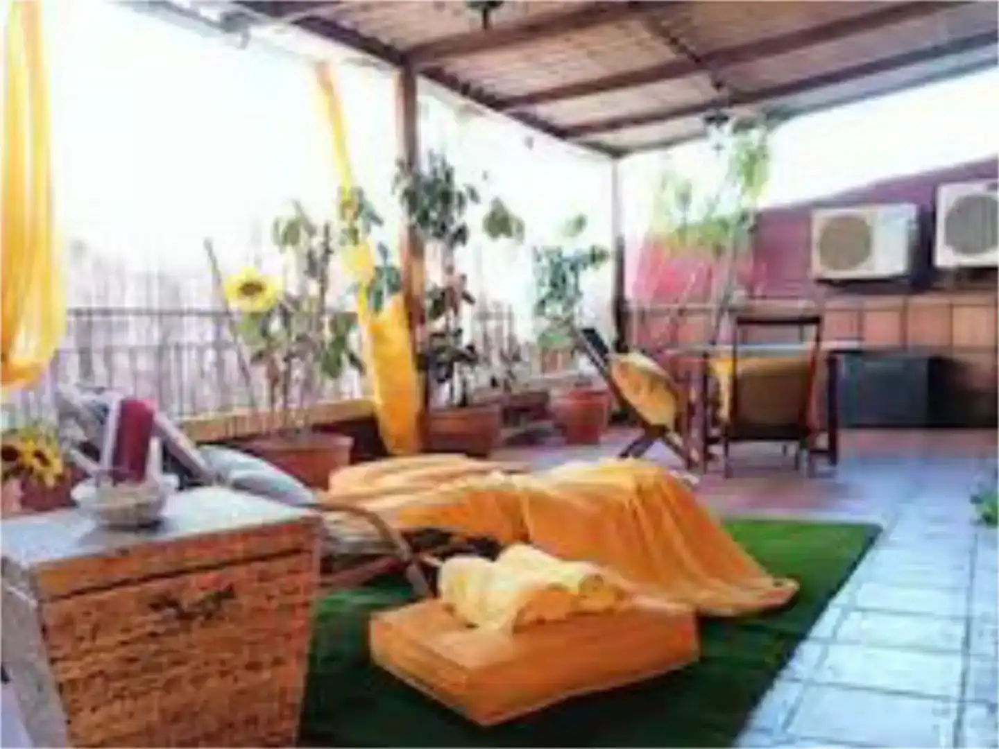 Terrasse von Wohnung zur Miete in Écija mit Klimaanlage und Balkon