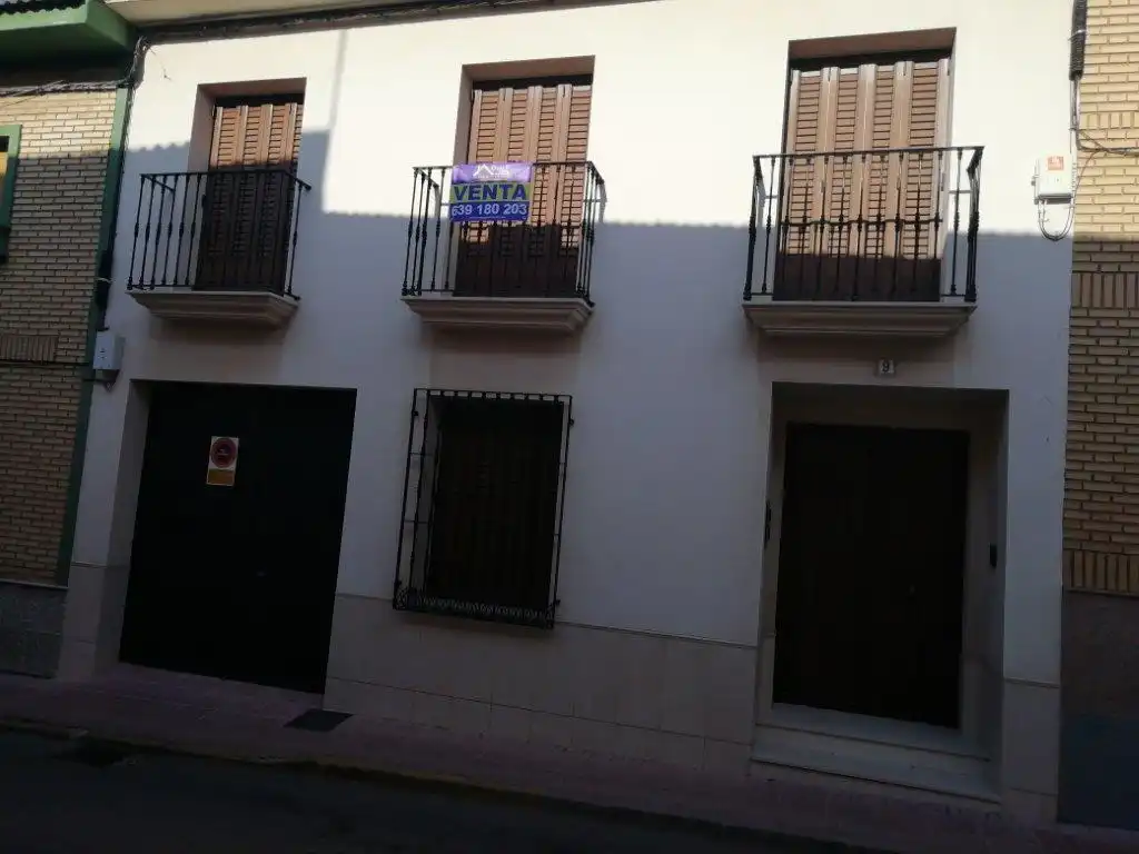 Vista exterior de Casa o chalet en venta en Pedro Muñoz con Aire acondicionado, Jardín privado y Terraza