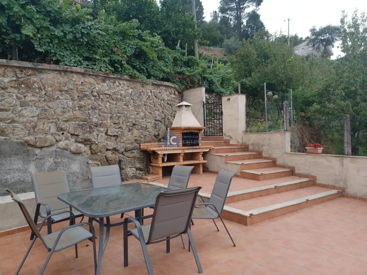 Terraza de Casa o chalet en venta en Nogueira de Ramuín con Jardín privado