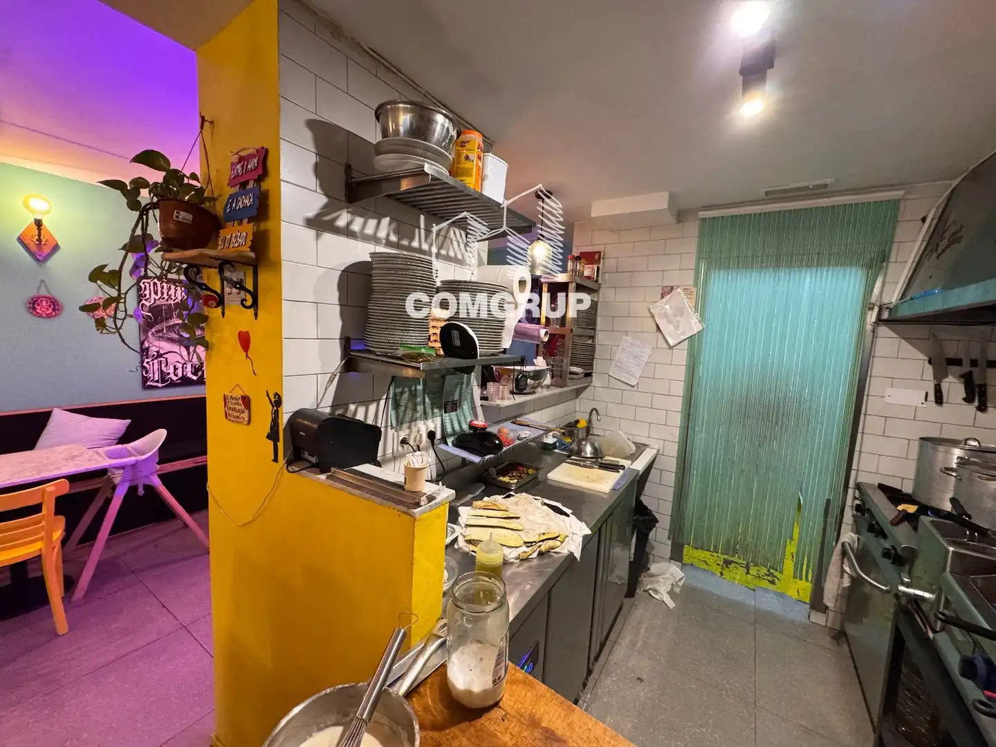 Cocina de Local en traspaso en Barcelona con Aire acondicionado