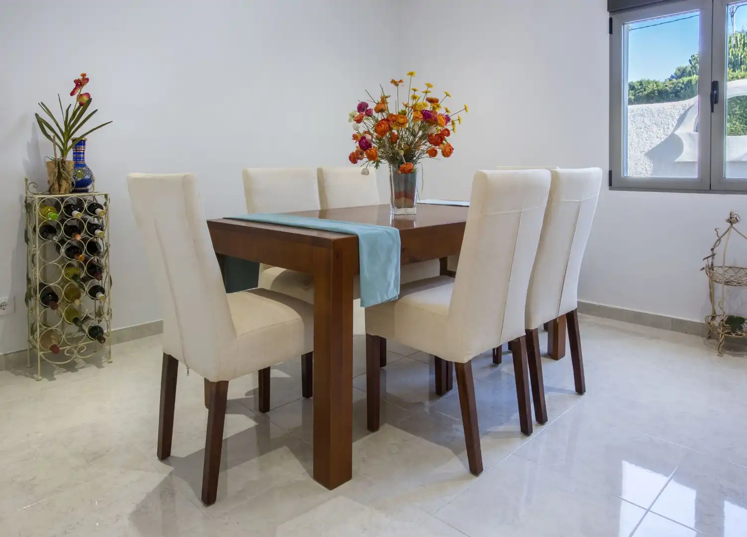 Dining room of Houses for sale in Calpe / Calp  with Air Conditioner, Heating and Private garden